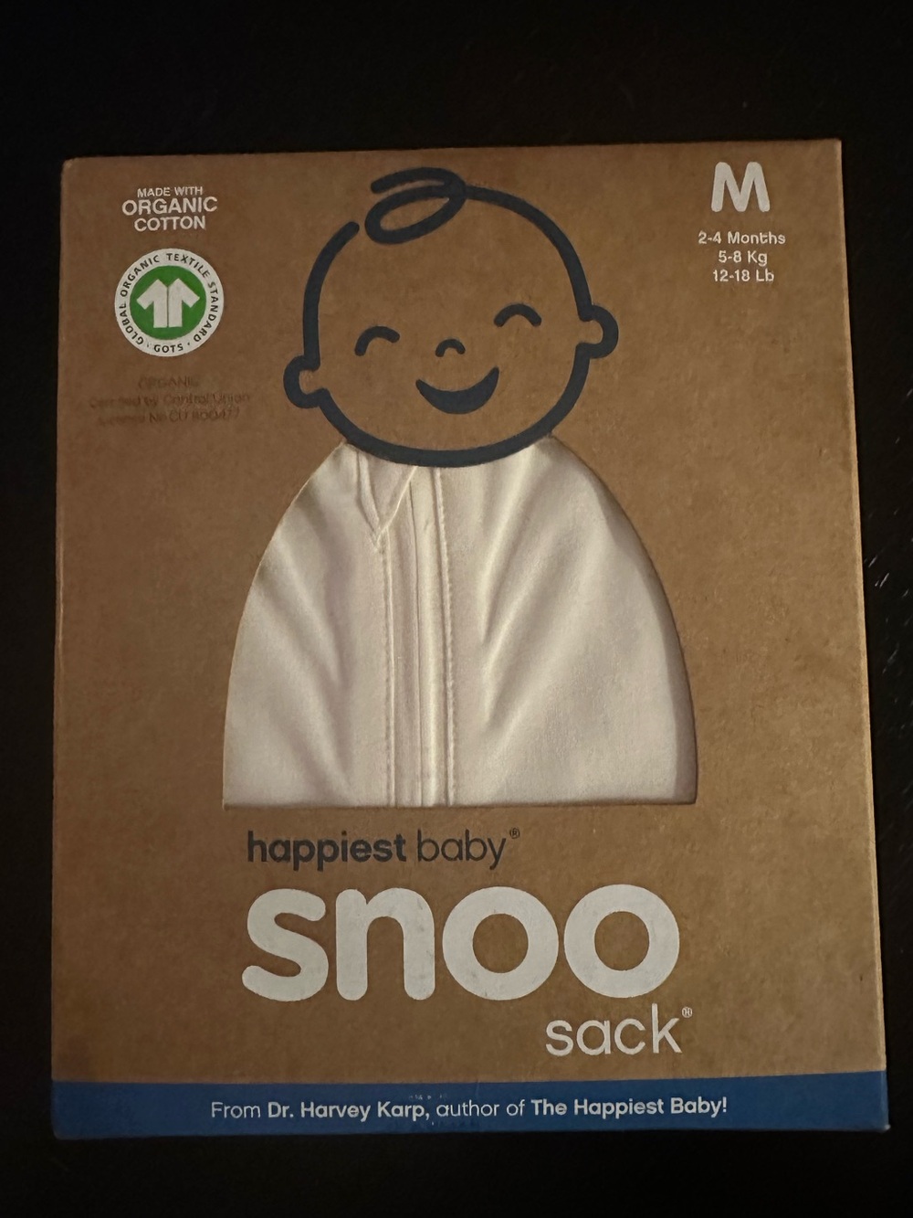 Happiest Baby Snoo Sack Sleep Sack in Cream - Medium